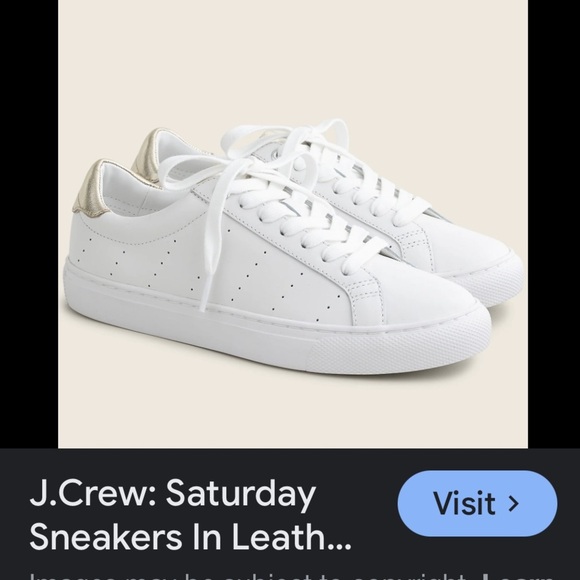 EUC J.Crew Saturday Sneaker in tan suede and White Leather Size 7 - Picture 1 of 7